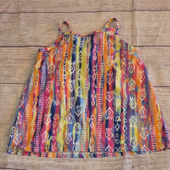 Colorful Patterned Kids Tank Top - Picture 4 of 5